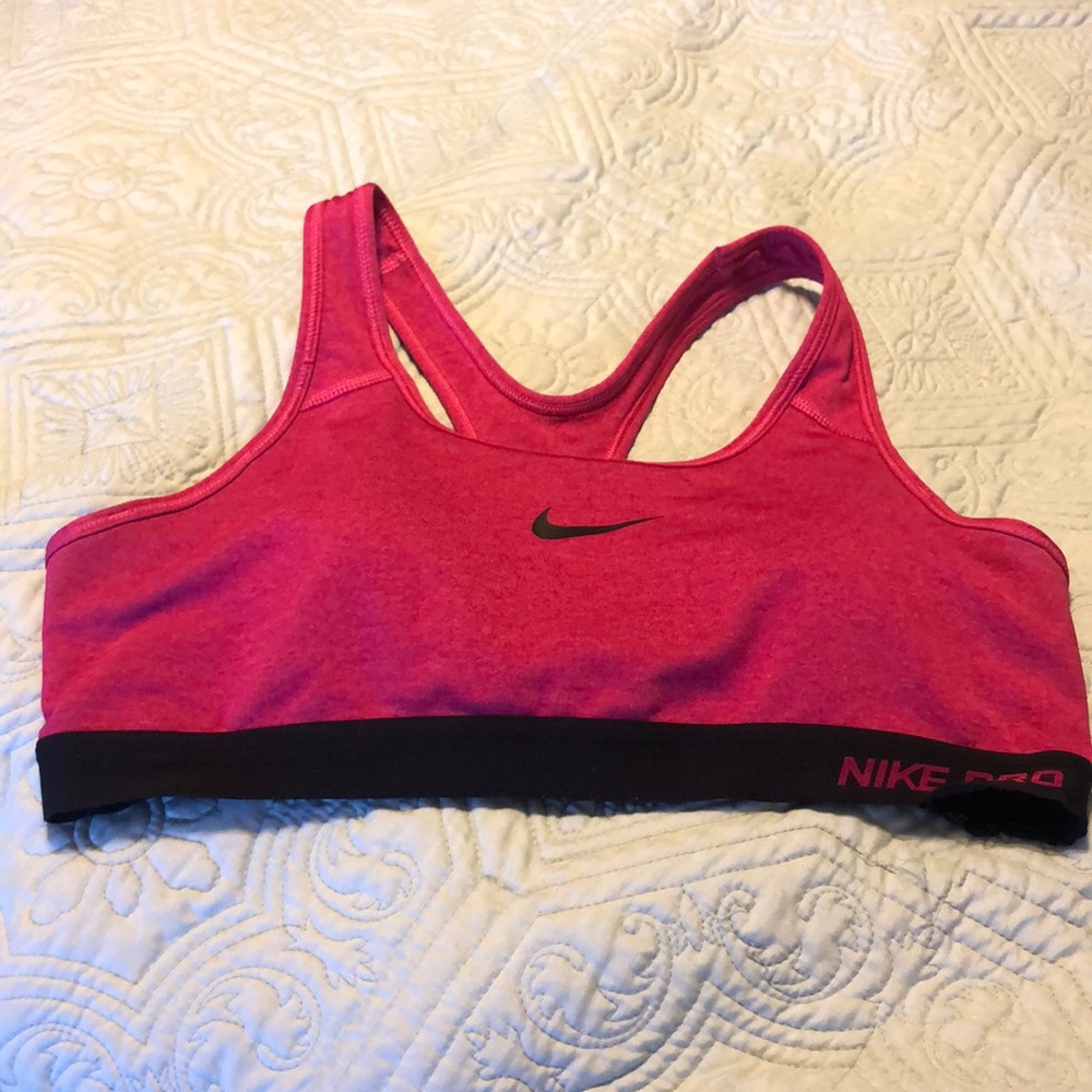 Nike Pro Dri-Fit Sports Bra Dark Pink